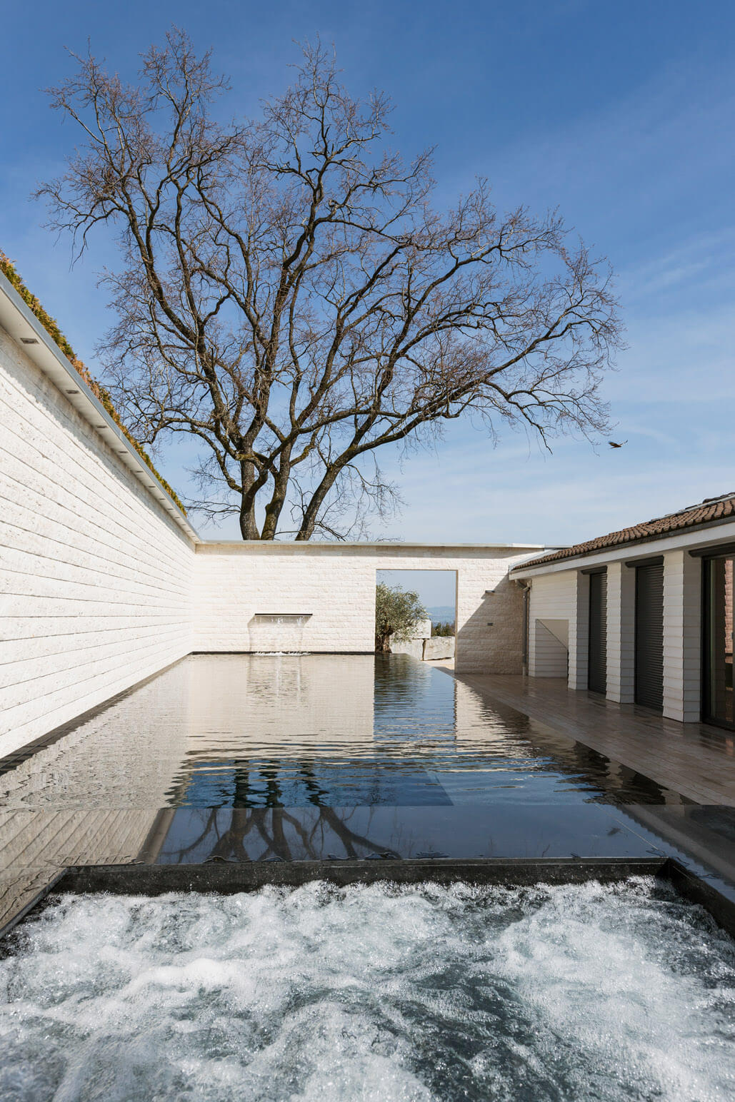 Aussenpool mit Whirlpool, Sauna