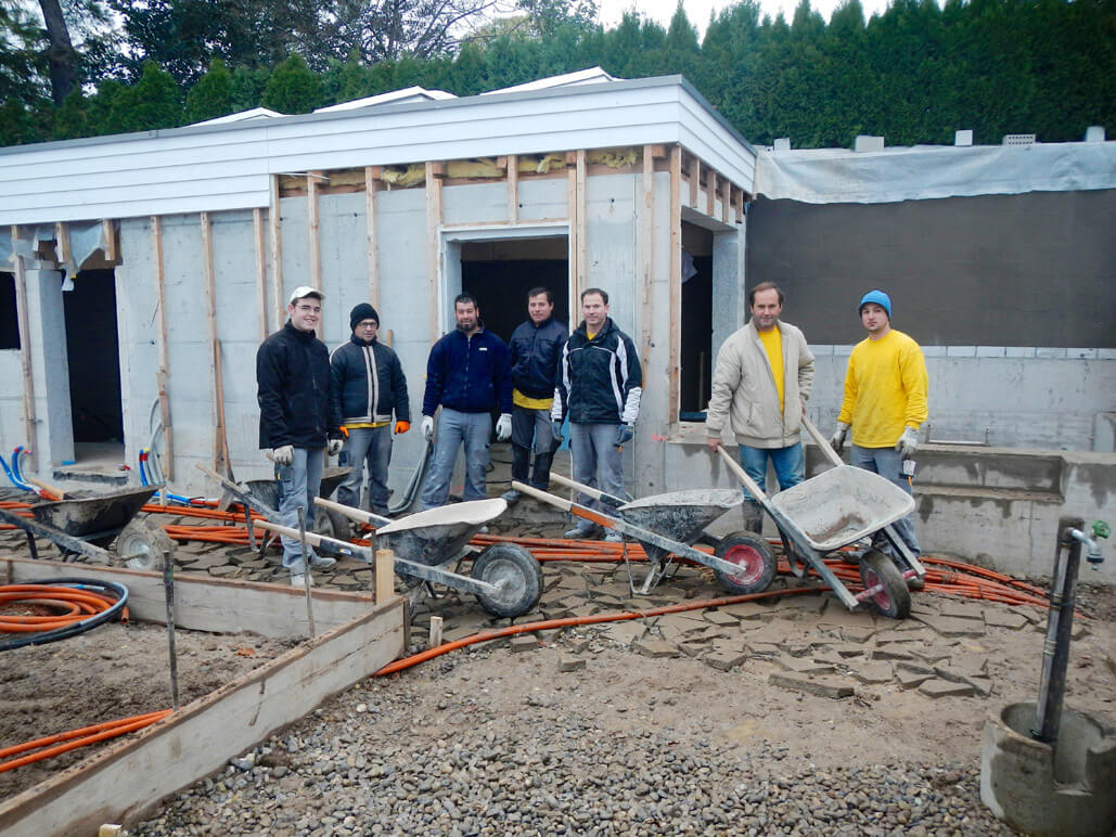 Aussenpool mit Whirlpool, Sauna